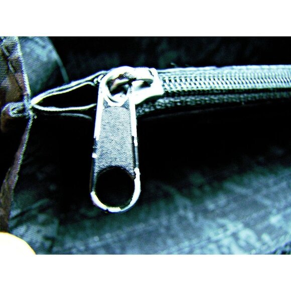 Kenneth Cole NY Full Zip Around Wallet Clutch Organizer Black Sliver Faux Snake - Picture 9 of 12